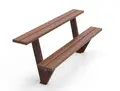 ReBnew Olea tvåstegsbänk L180 x B61 x H45/73 cm
