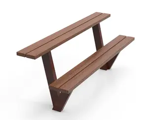 ReBnew Olea tvåstegsbänk L180 x B61 x H45/73 cm