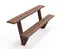 ReBnew Olea tvåstegsbänk L180 x B61 x H45/73 cm