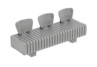 ReBnew Vertebra bänk med rygg L185 x B61 x H79/45 cm