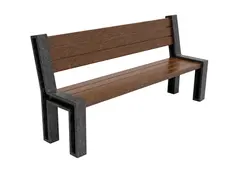 ReBnew Sis parkbänk med rygg L193 x B56 x H93/48 cm