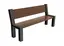 ReBnew Sis parkbänk med rygg L193 x B56 x H93/48 cm