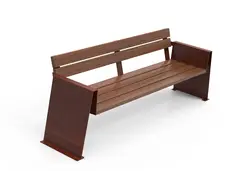 ReBnew Alp parkbänk L220 x B61 x H83/46 cm