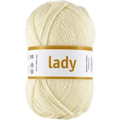 Lady akrylgarn offwhite 50 g