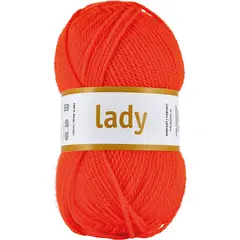 Lady akrylgarn orange 50 g
