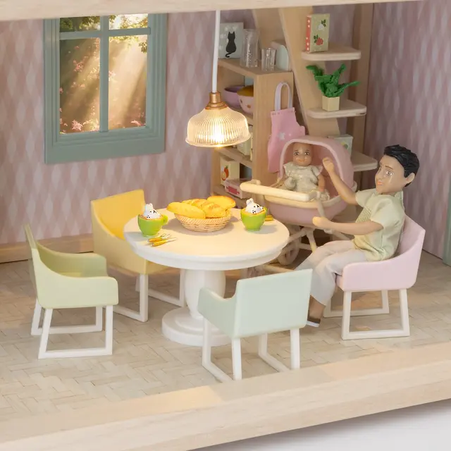 Lundby Dockhusmöbler matsal 5 delar 