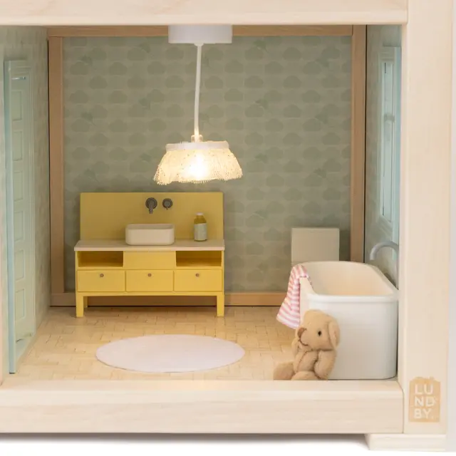 Lundby Dockhusmöbler badrum 5 delar 