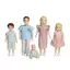 Lundby dockhusdockor ljus 5 delar