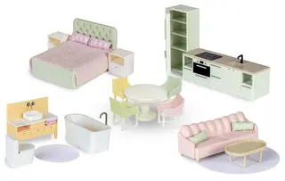 Lundby dockhusmöbler 20 delar