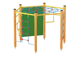 Spider – Klätterställning Hexagon L282 x B246 x H206 cm