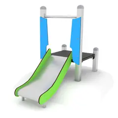 Frist&#229;ende rutschkana – l&#229;g plattform L170 x B85 x H150 cm