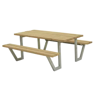 Bänkbord med tillgänglighetsanpassning L177 x B161 x H73 cm