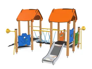 Klätterställning med rutschkana 2-5 år