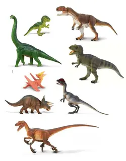 Dinosaurier set 16-22 cm, 8 st