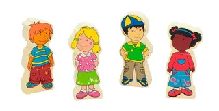 Världens barn magnetiska figurer