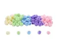 Pompompärlor pastell 100 st