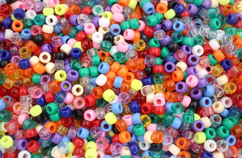 Kongopärlor mix Ø9 mm, 500 g