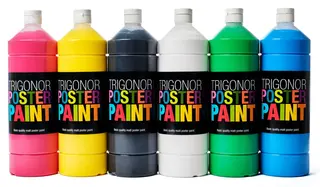 Trigonor plakatf&#228;rg basic 6 st x 1 l