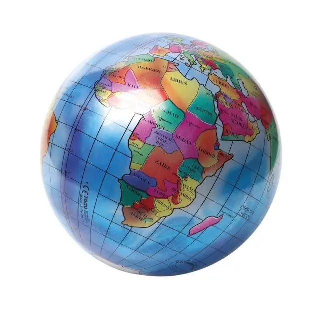 Plastboll jordglob Ø23 cm 