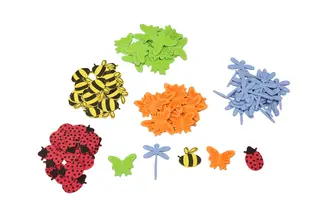 Velourfigurer insekter 72 st