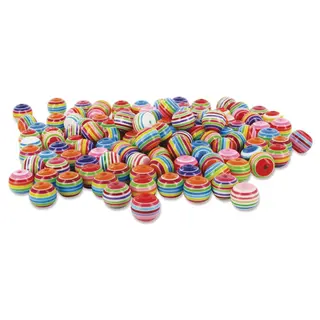 Plastp&#228;rlor randiga runda 12 mm, 200 st