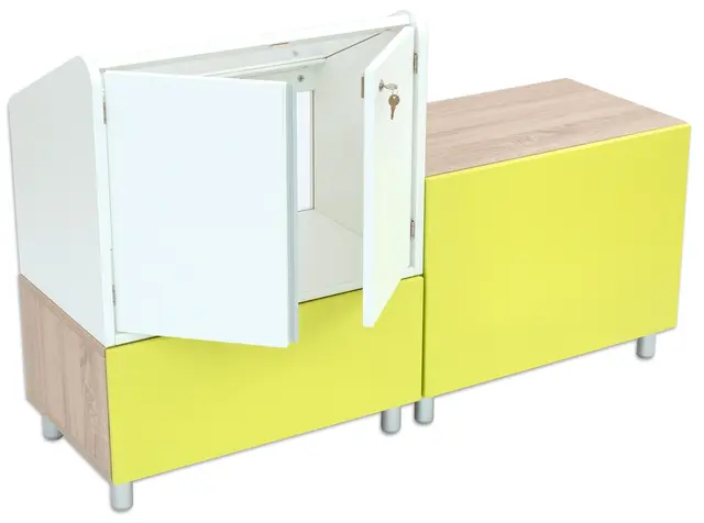 Educasa uställningsmonter B66 x D40 x H51 cm 