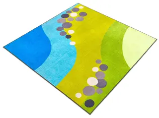 Lekmatta landskap L200 x B200 cm
