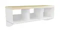 Moa Basic skohylla med sittbänk 25 cm per plats