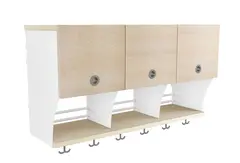 Moa klädfackhylla med dörr B30 cm per fack