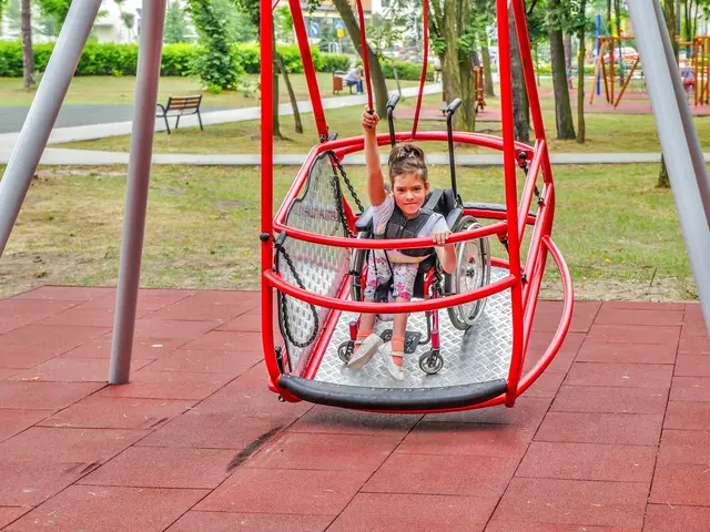 Saturn – Rullstolsgunga med säkerhetsram L:287 x B:189 x H266 cm 