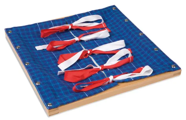 Infant toddler dressing frame bow tying 