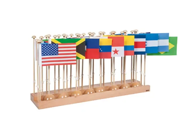 Flag Stand Of North And South America 