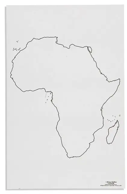 Africa: Outline 50 st 