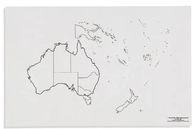 Australia: State Boundaries 50 st 
