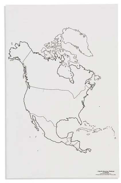 North America: Political 50 st 