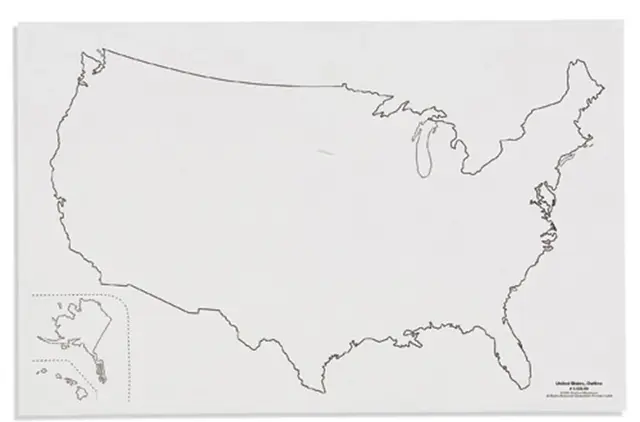 United States: Outline 50 st 