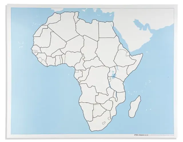 Africa Control Map: Unlabeled 