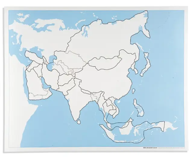 Asia Control Map: Unlabeled 