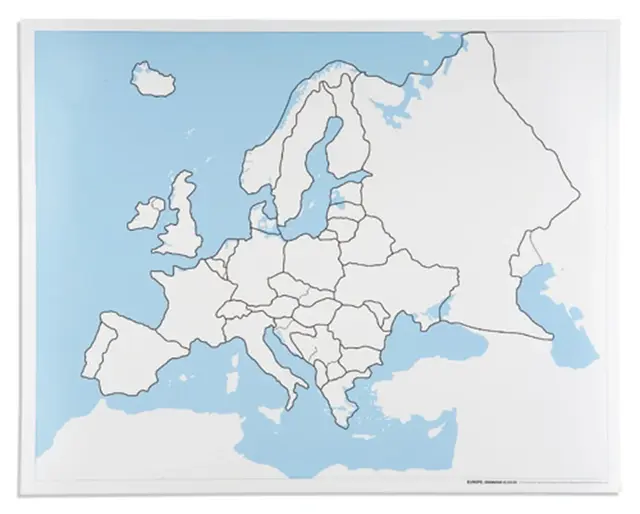 Europe Control Map: Unlabeled 