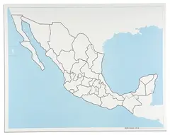 Mexico Control Map: Unlabeled
