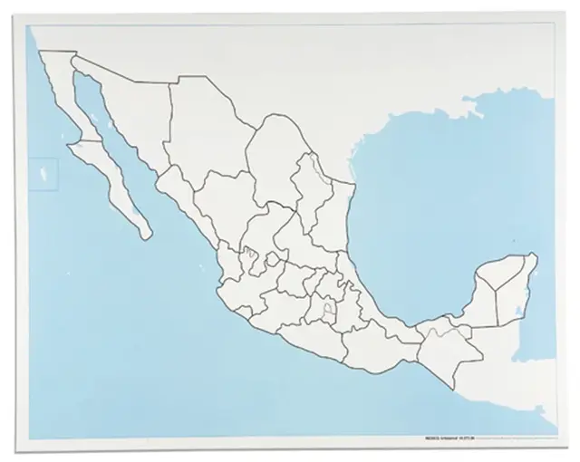 Mexico Control Map: Unlabeled 