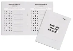 Addition Tables Booklet: 1