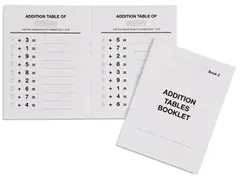 Addition Tables Booklet: 2