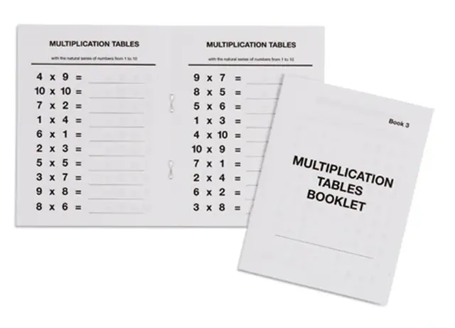 Multiplication Tables Booklet: 3 