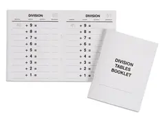 Division Tables Booklets