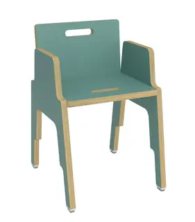 Frigg stapelbarstol med armst&#246;d B34 x D30 x H33 cm