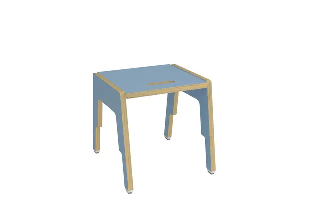 Frigg stapelbar pall himmelsblå B34 x D30 x H52 cm 