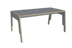 Frigg stapelbart bord ljusgr&#229; B60 x D60 x H52 cm