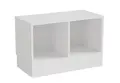 Stig reol 3-fack liggande vit Med sokkel, B120 x D40 x H53 cm