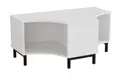 Stig T-modul 2-fack vit Med ben, B120 x D73 x H53 cm